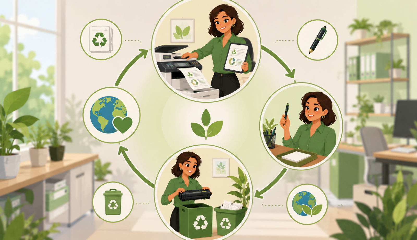 How to create a sustainable office supplies routine
