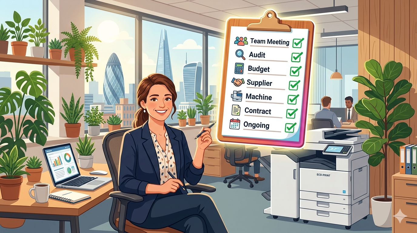 The ultimate checklist for a stress free office equipment purchase.