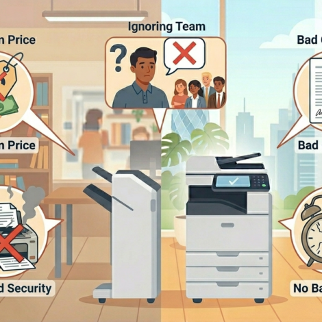 The 5 worst mistakes businesses make with office equipment.